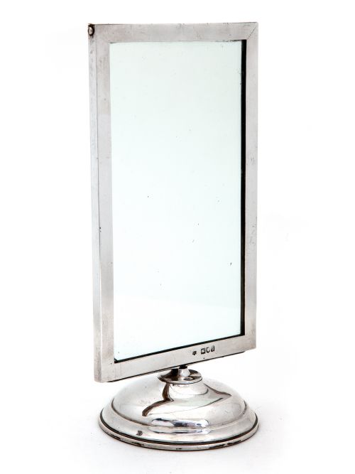 VICTORIAN SILVER DOUBLE SIDED MENU STAND OR PHOTO FRAME - ADDITIONAL PHOTO 1