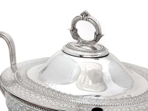 IMPRESSIVE LARGE VICTORIAN SILVER PLATED TUREEN - ADDITIONAL PHOTO 2