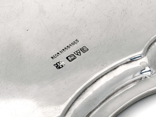 CHESTER SILVER SALVER WITH A CHIPPENDALE BORDER - ADDITIONAL PHOTO 2