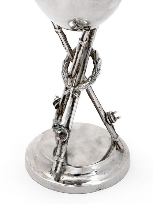 VICTORIAN SILVER PLATED FISHING TROPHY IN A GOBLET SHAPE - ADDITIONAL PHOTO 1