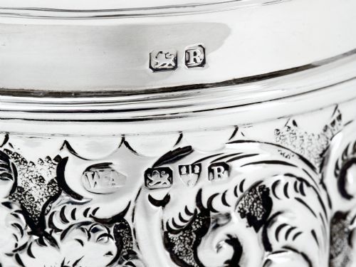 CHESTER SILVER VICTORIAN DRESSING TABLE JAR - ADDITIONAL PHOTO 3