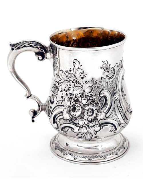 GEORGE III NEWCASTLE SILVER PINT MUG - ADDITIONAL PHOTO 2