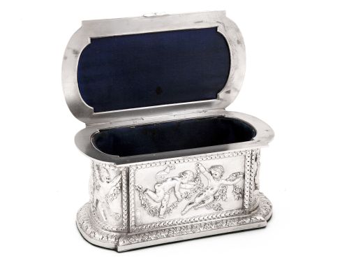 ELECTRO FORMED SILVER PLATE FRENCH PARIS CASKET OR JEWELLERY BOX - ADDITIONAL PHOTO 2