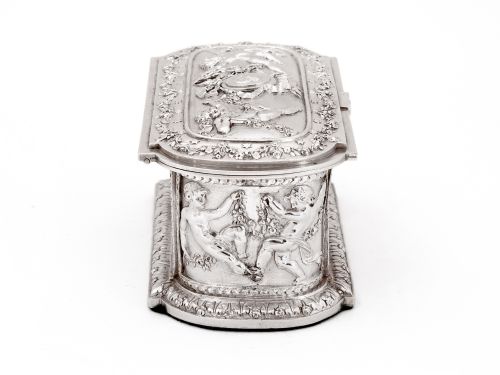 ELECTRO FORMED SILVER PLATE FRENCH PARIS CASKET OR JEWELLERY BOX - ADDITIONAL PHOTO 4