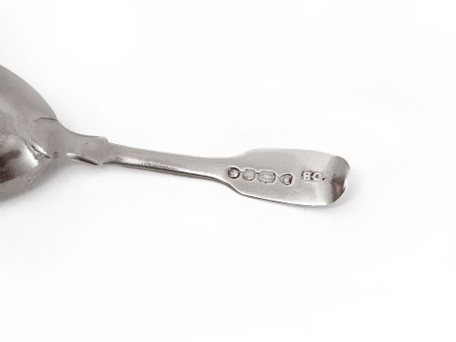 EARLY VICTORIAN SILVER TEA CADDY SPOON - ADDITIONAL PHOTO 2