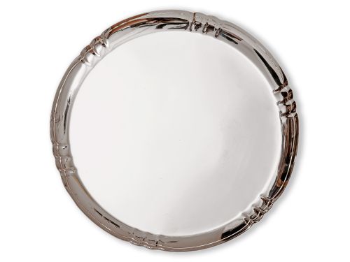 ASPREY CO SILVER ART DECO STYLE SALVER - ADDITIONAL PHOTO 1