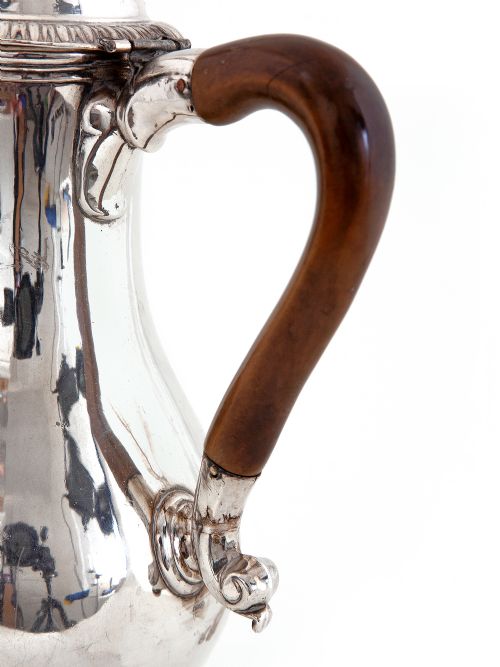 GEORGE III OLD SHEFFIELD PLATE BALUSTER SHAPED COFFEE POT - ADDITIONAL PHOTO 3