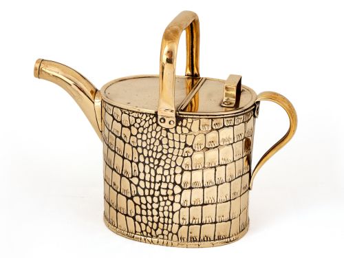 EDWARDIAN BRASS WATERING CAN - ADDITIONAL PHOTO 2