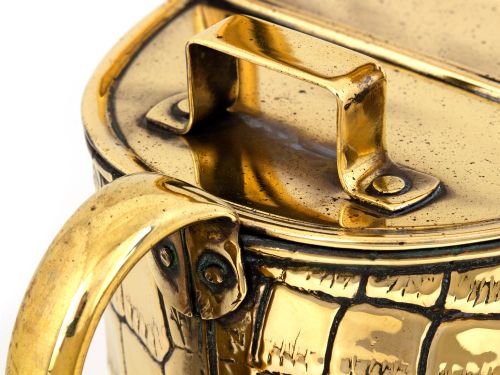 EDWARDIAN BRASS WATERING CAN - ADDITIONAL PHOTO 7