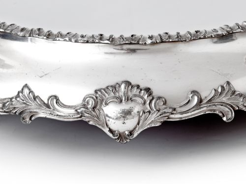 ANTIQUE GEORGIAN OLD SHEFFIELD PLATE MIRROR PLATEAU CAKE STAND - ADDITIONAL PHOTO 2