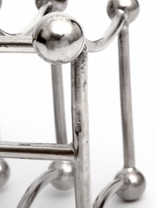 SILVER PLATED TOAST RACK IN THE STYLE OF CHRISTOPHER DRESSER - ADDITIONAL PHOTO 2