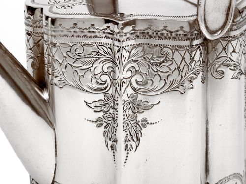 VICTORIAN NOVELTY SILVER PLATED WATERING CAN - ADDITIONAL PHOTO 3
