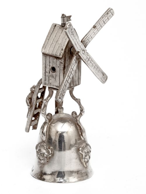 dutch silver berthold muller windmill wager cup - CATEGORY: ANTIQUE SILVER - DATED 1900