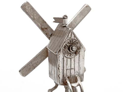 DUTCH SILVER BERTHOLD MULLER WINDMILL WAGER CUP - ADDITIONAL PHOTO 5