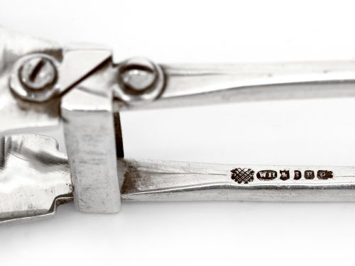 EDWARDIAN SILVER PLATED ASPARAGUS SERVERS WITH AN ALBANY PATTERN HANDLE - ADDITIONAL PHOTO 3