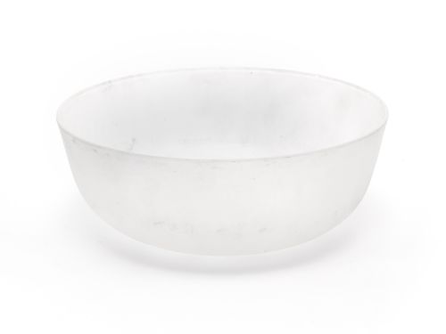 MAPPIN WEBB SILVER ROSE BOWL WITH FROSTED GLASS LINER AND FLOWER GRILL - ADDITIONAL PHOTO 5