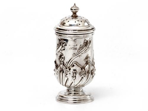 EDWARDIAN BOXED SET OF SEVEN SILVER CONDIMENTS RETAILED BY HARRODS - ADDITIONAL PHOTO 4