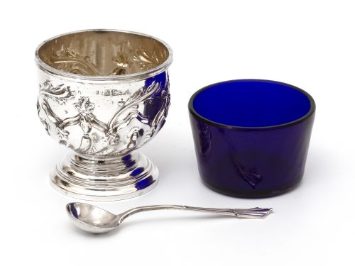 EDWARDIAN BOXED SET OF SEVEN SILVER CONDIMENTS RETAILED BY HARRODS - ADDITIONAL PHOTO 5