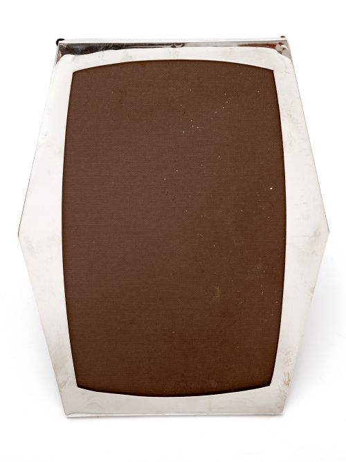 ART DECO STYLE HEXAGONAL SILVER PHOTO OR PICTURE FRAME - ADDITIONAL PHOTO 1