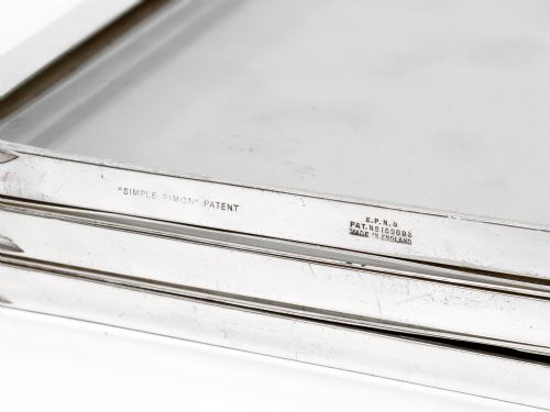 SIMPLE SIMON PATENT SILVER PLATED FOLDING PHOTO OR PICTURE FRAME - ADDITIONAL PHOTO 4
