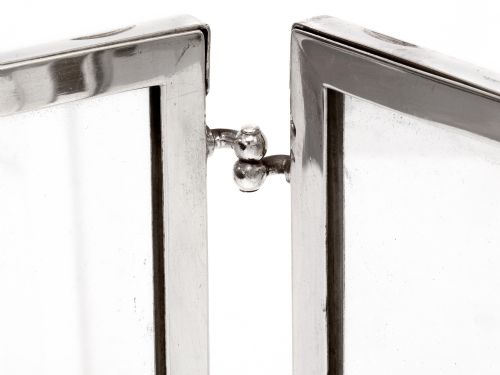 SIMPLE SIMON PATENT SILVER PLATED FOLDING PHOTO OR PICTURE FRAME - ADDITIONAL PHOTO 6