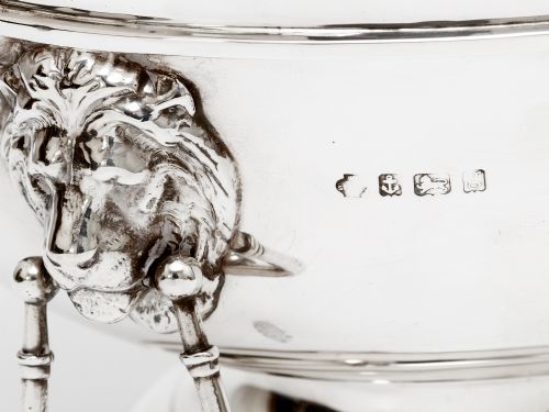 IMPRESSIVE EDWARDIAN WILLIAM HUTTON SON SILVER MONTEITH STYLE BOWL - ADDITIONAL PHOTO 3