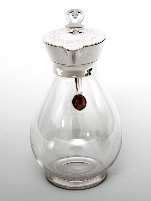 VICTORIAN MARTIN HALL CO SILVER PLATED AND GLASS CLARET JUG - ADDITIONAL PHOTO 1