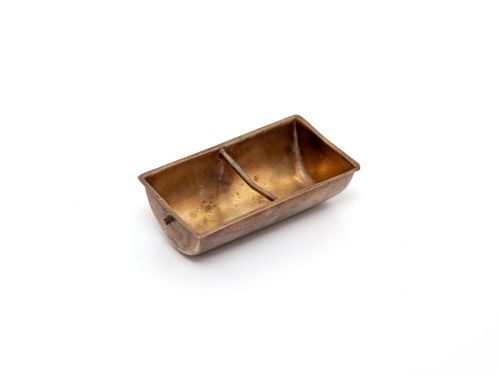 CEDAR LINED SILVER PLATED CIGAR BOX WITH REMOVABLE MATCH HOLDER ASH TRAY AND CIGAR CUTTER - ADDITIONAL PHOTO 6