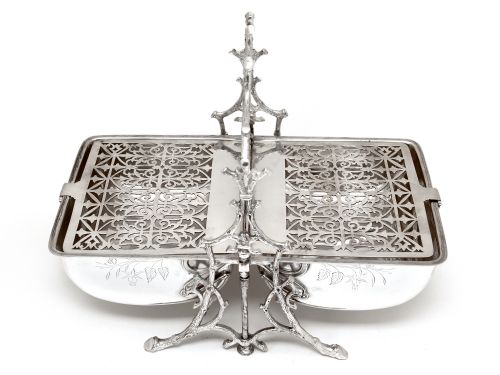 VICTORIAN FENTON BROTHERS BEAUTIFULLY ENGRAVED SILVER PLATED BISCUIT WARMER - ADDITIONAL PHOTO 2