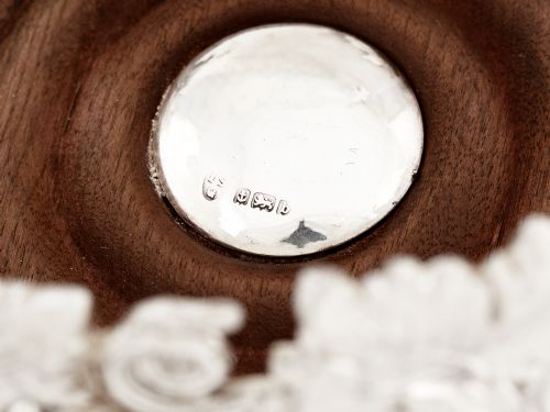 PAIR OF GOOD QUALITY SILVER PLATED CAST OPEN WORK GRAPE AND VINE COASTERS - ADDITIONAL PHOTO 4