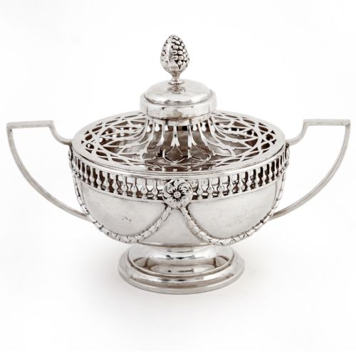 william comyns edwardian silver potpourri bowl - CATEGORY: ANTIQUE SILVER - DATED 1910