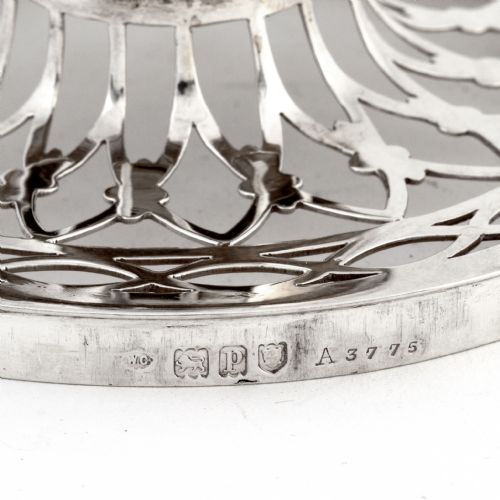 WILLIAM COMYNS EDWARDIAN SILVER POTPOURRI BOWL - ADDITIONAL PHOTO 5