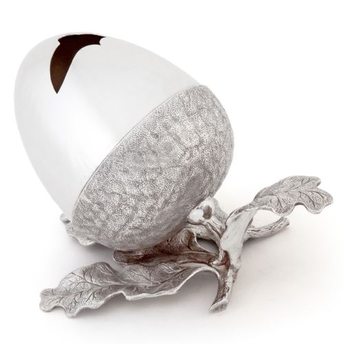 victorian roberts belk acorn shaped silver plated spoon warmer - CATEGORY: ANTIQUE SILVER - DATED 1890