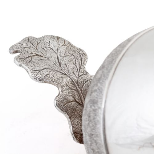 VICTORIAN ROBERTS BELK ACORN SHAPED SILVER PLATED SPOON WARMER - ADDITIONAL PHOTO 3