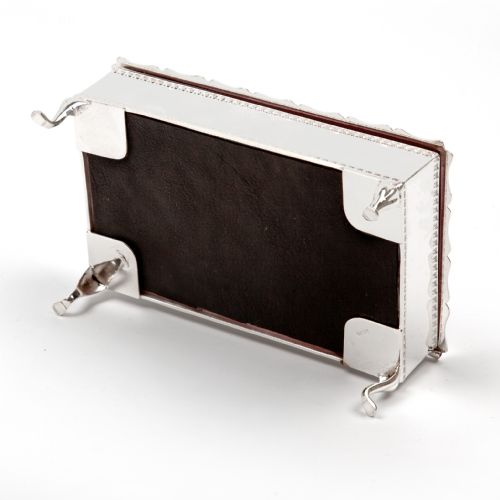 SMART GOOD QUALITY SILVER PLATED JEWELLERY BOX WITH PINK VELVET LINING - ADDITIONAL PHOTO 3