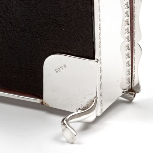 SMART GOOD QUALITY SILVER PLATED JEWELLERY BOX WITH PINK VELVET LINING - ADDITIONAL PHOTO 4
