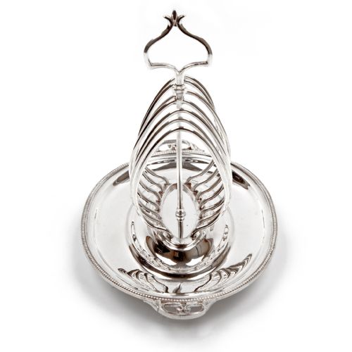ELEGANT LATE VICTORIAN TOAST RACK WITH REMOVABLE DISH - ADDITIONAL PHOTO 1