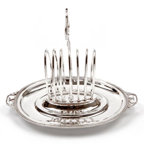 ELEGANT LATE VICTORIAN TOAST RACK WITH REMOVABLE DISH - ADDITIONAL PHOTO 2