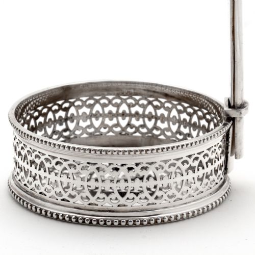 SILVER PLATED CHAMPAGNE OR WINE BOTTLE HOLDER - ADDITIONAL PHOTO 2