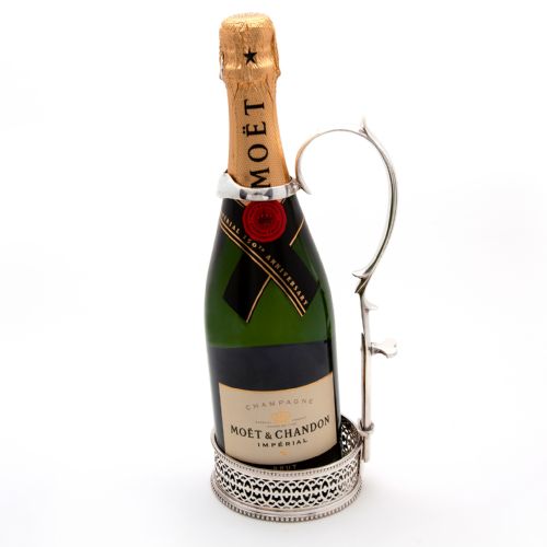 SILVER PLATED CHAMPAGNE OR WINE BOTTLE HOLDER - ADDITIONAL PHOTO 4
