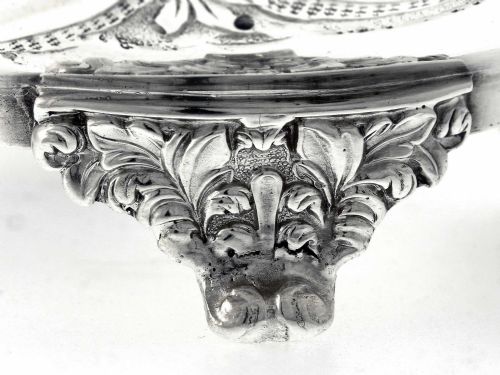 ANTIQUE GEORGE IV SILVER OVAL CREAM JUG - ADDITIONAL PHOTO 5