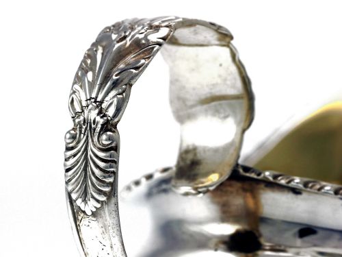 ANTIQUE GEORGE IV SILVER OVAL CREAM JUG - ADDITIONAL PHOTO 7