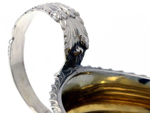 ANTIQUE GEORGE IV SILVER OVAL CREAM JUG - ADDITIONAL PHOTO 8