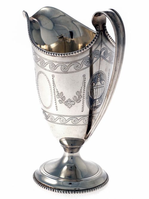 CHARMING COPY OF A GEORGE III SILVER CREAM JUG - ADDITIONAL PHOTO 2