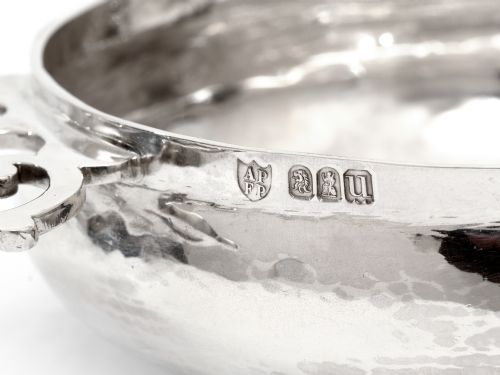 BRITANNIA STANDARD SILVER BLEEDING BOWL RETAILED BY TESSIER - ADDITIONAL PHOTO 2