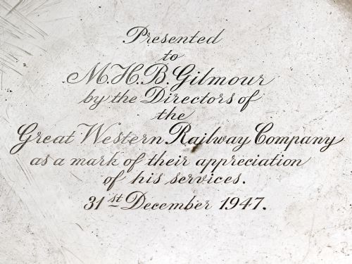 GEORGE III SILVER SALVER PRESENTED BY THE GREAT WESTERN RAILWAY COMPANY - ADDITIONAL PHOTO 3