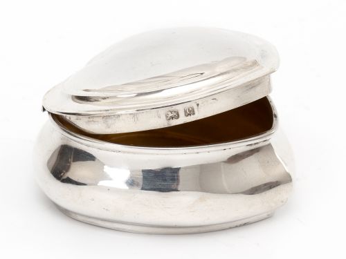 EDWARDIAN SILVER HEART SHAPED TRINKET JEWELLERY BOX - ADDITIONAL PHOTO 2
