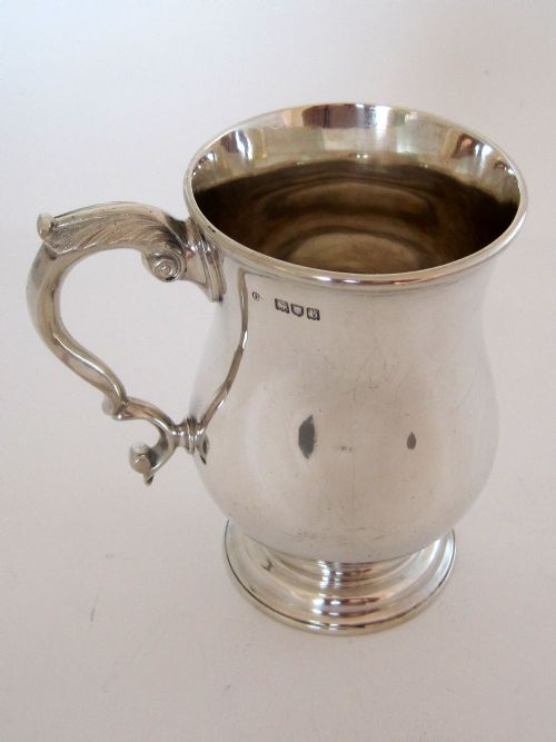 GOOD QUALITY LATE VICTORIAN SILVER PINT MUG - ADDITIONAL PHOTO 1