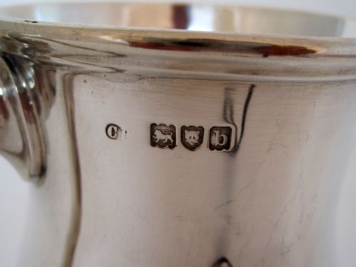 GOOD QUALITY LATE VICTORIAN SILVER PINT MUG - ADDITIONAL PHOTO 2