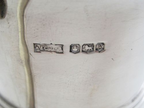 STYLISH ASPREY SILVER CHRISTENING MUG - ADDITIONAL PHOTO 2